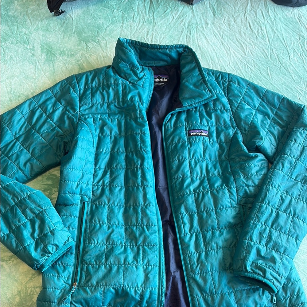 Patagonia Teal Quilted Jacket